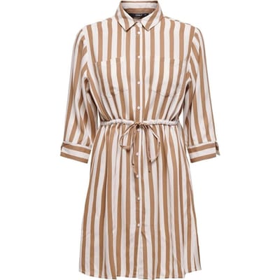 ONLY - Maat 42 - ONLTAMARI 3/4 SHIRT DRESS WVN NOOS Dames Vest