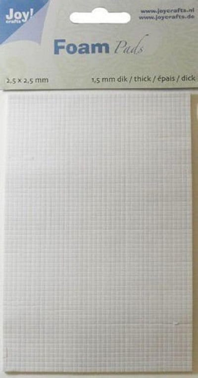 Joy! Crafts Foam Pads 1,5mm/2,5mm blok wit 119491/4012 10x15cm