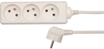 Vorel - Elektrische Stekkerdoos - 3 Stopcontacten - 1,5m - Geaard
