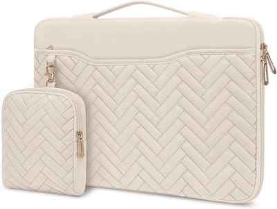 Famanu - 14-15 inch roze laptophoes met schokbescherming, waterdicht en ideaal voor dagelijks gebruik