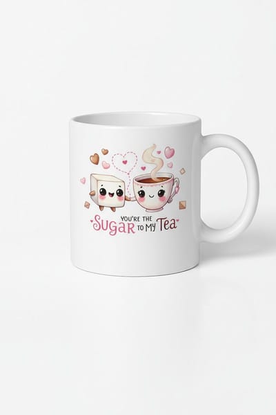 Mok 'You're the Sugar to my Tea' - Schattig Suiker & Thee Design - Perfect Liefdes Cadeau