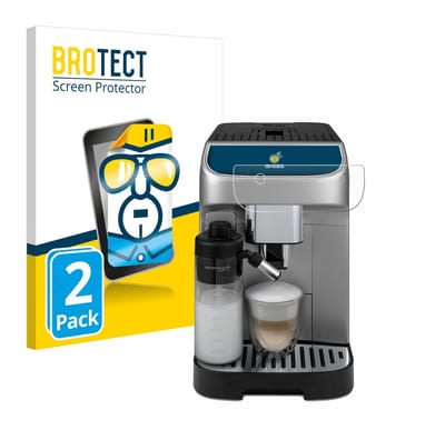 BROTECT - Screenprotector voor DeLonghi Magnifica Plus - Folie Beschermfolie transparant 2 Stuks