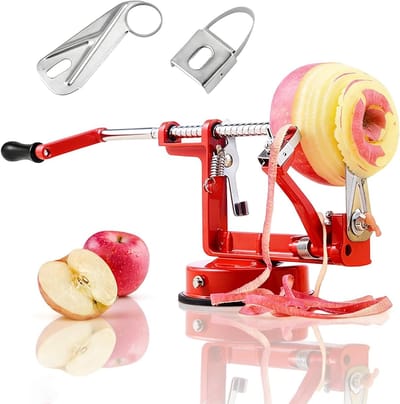 Professionele 3-in-1 appel schiller, snijder en pitverwijderaar, spiralsnijder voor aardappelen, multifunctioneel keukenhulpmiddel