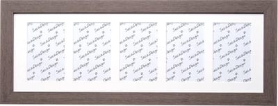 SecaDesign Forest Vijfluik Fotolijst - Fotomaat 10x15 cm - Grijs