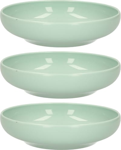 Plasticforte Kommetje/schaaltje - 6x - mintgroen - D16 x 4 cm - 520 ml - kunststof