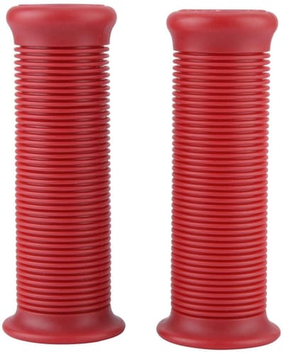 Allecto - Handvat motorfiets - Universele TPU handvatten - Vintage stijl - Rood - Comfortabele grip - Geschikt voor de meeste motorfietsen