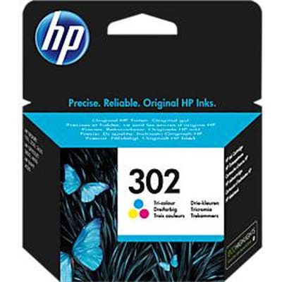 HP 302 Inktcartridge Origineel Cyaan, Magenta, Geel F6U65AE Inkt