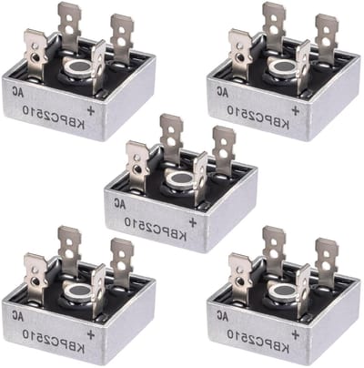 Bruggelijkrichter Diode - Silicium Gelijkrichter - Stroom Omzetten - Hoge Temperatuurbestendigheid - 25 A 1000 V - Metaal