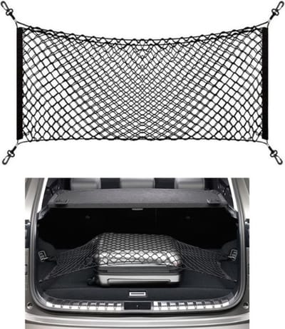 THAR Kofferbaknet Auto – Elastisch Bagagenet 55x120cm – Incl. Haken