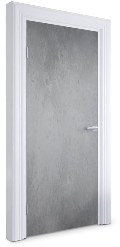Wallfluent Deursticker - Grijze textuur Deur Sticker - 95 x 205 cm - Grijs Deurfolie - Moderne Deur Sticker - Imitatietextuur Deur plakfolie - Deursticker voor de Slaapkamer - Deurposter