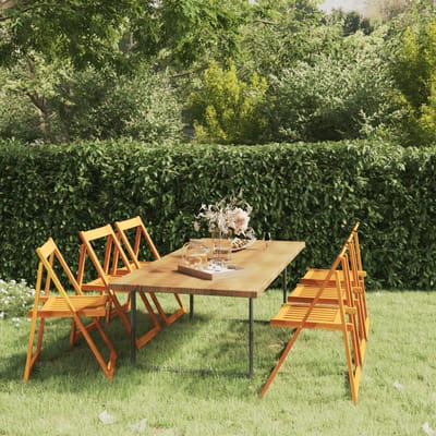 vidaXL - Klapstoelen - 6 - stuks - van - massief - acaciahout