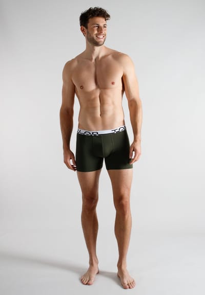 TOM TAILOR Kentucky Heren Long Boxer - 2-Pack - Groen