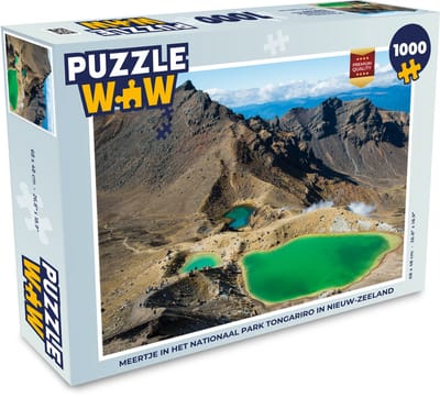Puzzel Meertje in het Nationaal park Tongariro in Nieuw-Zeeland - Legpuzzel - Puzzel 1000 stukjes volwassenen