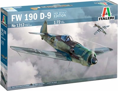 Italeri Modelbouwpakket Vliegtuigen - 1312 Focke-Wulf Fw 190D-9 - Vliegtuig Plastic - 1:72 - Modelbouw
