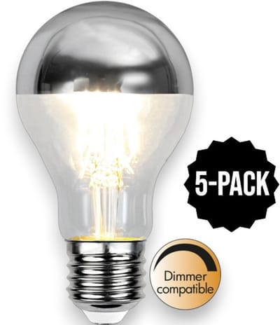 5-Pack | Kopspiegellamp - E27 - 4.8W - Extra Warm Wit - 2700K - Dimbaar - Kopspiegel