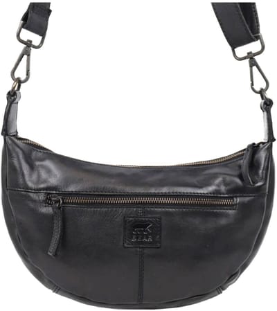 Bear Design Clara Leren Crossbodytas - Zwart