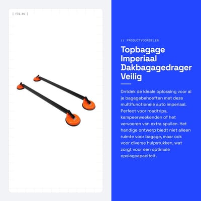 Dailygoods- Dakbagagedrager Universeel - Stalen Buis - Veilig Montagesysteem - Multifunctioneel Ontwerp - Extra Laadruimte - Geschikt voor Diverse Voertuigen - Daktas