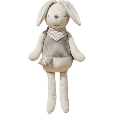 Zachte Pluche Konijn Pop Baby Zacht Schattige Stijl Pluche Speelgoed Kalmerend Ontwerp Troosten Slapen Langoren Konijn Baby Speelgoed wit