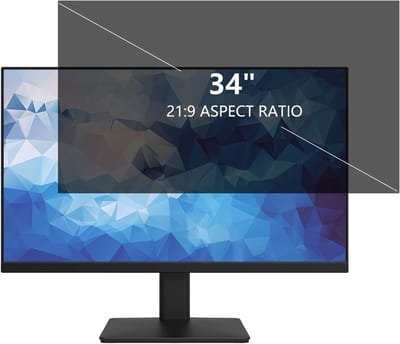 Famanu – Privacy Filter voor 34 inch Anti-Spy Afneembaar - Krasbestendig - Anti-Blauwlicht & Anti-Verblinding - 16:9 Beeldverhouding