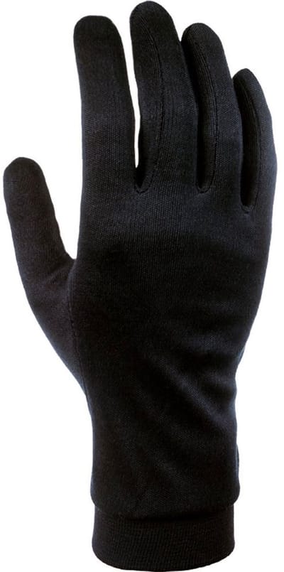 CAIRN Silk Gloves Men | Black