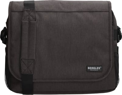 Beagles Originals College Laptop Tas - Messenger Bag - Reportertas 17 inch Laptop Vak - Business Werk School Tas - Zwart