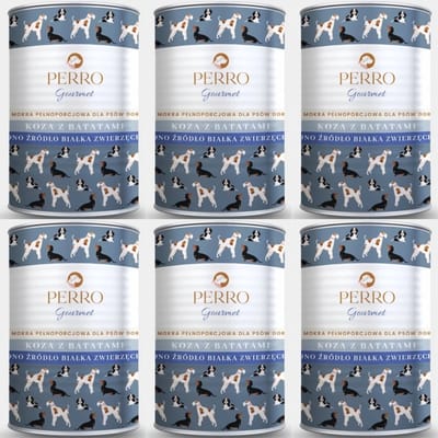 Perro Gourmet Serie - Natvoer voor Honden - Geitenvlees - Bataten - 2400g