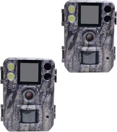 Wildcamera - Nachtzicht camera - Dierobservatie buiten - 4K video opname - 37 megapixel - Camouflage