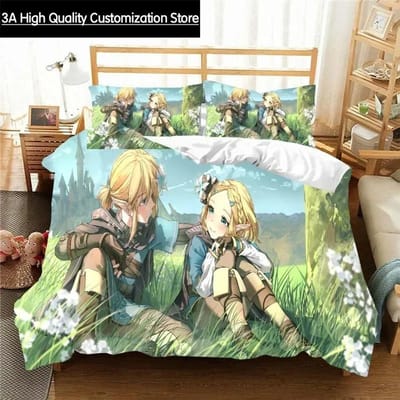 Z-Zelda Patroon Dekbedovertrek Kussensloop Beddengoed Twee- of Driesets Meerdere Maten Dekbedsets Dekbedovertrek Beddengoedsets AU Single(140x210cm)