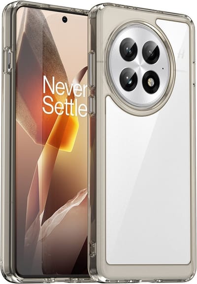 Coverup Hoesje - Geschikt voor OnePlus 13 Hoesje - Coverup Transparant ShockProof TPU Back Cover - Grijs