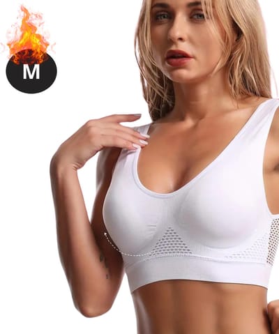 Bovista BH Zonder Beugel - Zonder Bandjes - Push-up Bh's - Comfort Beha - Gemengd - Wit - Maat M