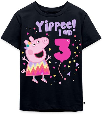 Peppa Pig's 3e Verjaardag Outfit Cadeau Premium T Shirt Kinderen