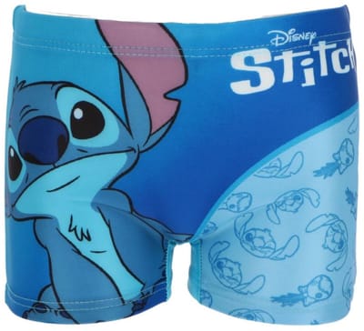 Lilo & Stitch Zwembroek - Maat 98/104 - Polyester - Blauw - Zwemboxer