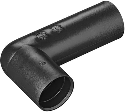 ProPlus Duurzaam Hoekstuk 90° - Ø28 mm - Polyethyleen - PE Zwart