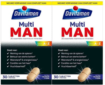Davitamon Multi Man - 2 x 30 tabletten - Voordeelverpakking