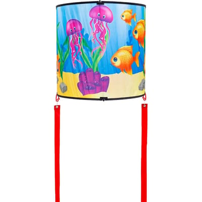 Kindervlieger HQ Cylinder Kite Aquarium 100190 Regenboog 38 x 38 cm