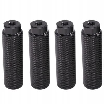 Een set van 4 compacte, antislip fietspedalen van aluminiumlegering.