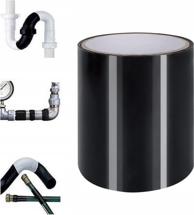 Super Sterk Waterdichte Tape - Duct Tape - Montage Tape - 10 x 150cm - Lekkage Tape - Flex Tape - Klustape - Reparatie Tape - Klus Tape - Zwart - Voor Reparatie Zwembad/Badkamer/Tent/Lekkages