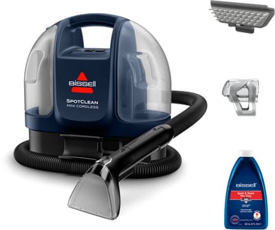 BISSELL SpotClean Mini Cordless Draagbare Vlekkenreiniger - Draadloze Tapijtreiniger voor Bank, Auto & Matras - Carpet Cleaner Apparaat - Compact & Krachtige Reiniging - Ultra Lichtgewicht Reinigingsmachine - Zetelreiniger - 4065N