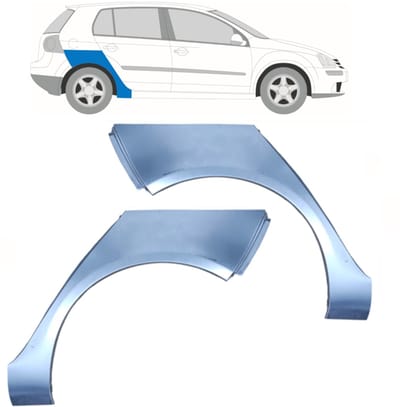 Reparatiepaneel achterspatbord voor Volkswagen Golf 5 2003-2009 / Links + Rechts