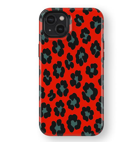 DripCase Luipaard Hoesje geschikt voor iPhone 14 Plus | Backcover met Mag | Hoesje met Dierenprint geschikt voor iPhone 14 Plus Jungle Blaze