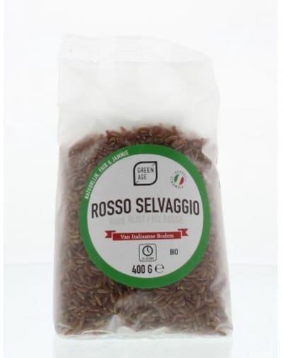 Greenage Rode rijst rosso selvaggio bio 400 Gram