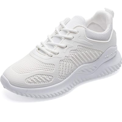 Populaire Damesschoenen Lente Nieuwe Sportschoenen Dames Kleine Kokosnoot Hardloopschoenen Mesh Ademende Casual Schoenen Dames 40 white