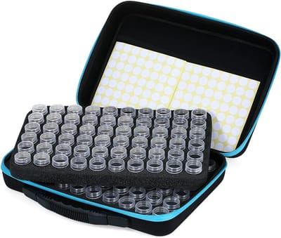Opbergdoos Flessen - Accessoirehouder Knutselen - Nail Art Opslag - Grote Capaciteit - 32x22x8cm - Blauw