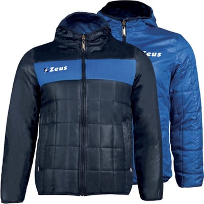 Padded Jas, 2 zijdig te dragen ! Zeus, Navy blauw/Royal blauw, maat S/M