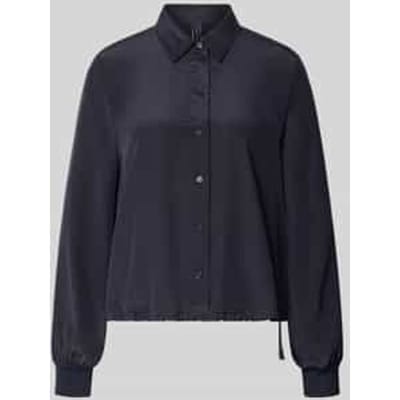 regular fit blouse met tunnelkoord