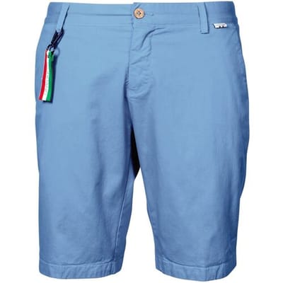 Giordano Bermuda Stockholm Short Garment Dyed Twill Cotton Stretch Licht Blauw / male