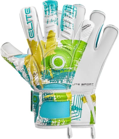 Elite Sport Natura Keepershandschoenen - Wit / Multicolor | Maat: 9