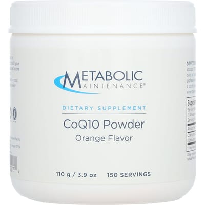 Metabolic Maintenance, Poudre de CoQ10, Orange, 3,9 oz (110 g)