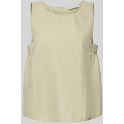 Blousetop met ronde hals