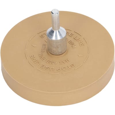 3,5 inch Rubberen Gum Wiel Pneumatische Lijmverwijderaar voor Verwijdering van Vinyl Decals en Grafische Elementen 4000 RPM beige